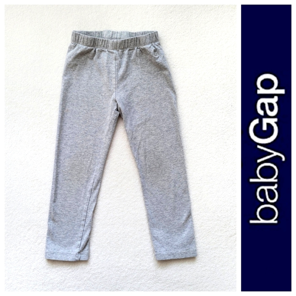 Grey Cotton Pull-On Pants Girls 4 Baby GAP
